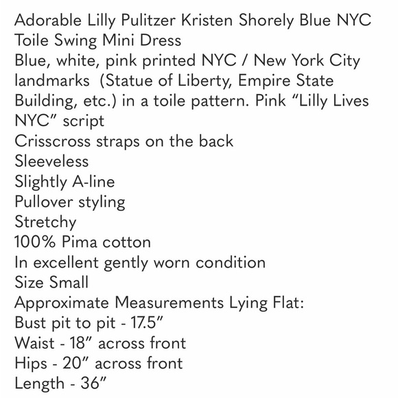 Lilly Pulitzer blue & Pink Kristen swing  Dress New York City size XS Rare 💕 - Picture 2 of 9